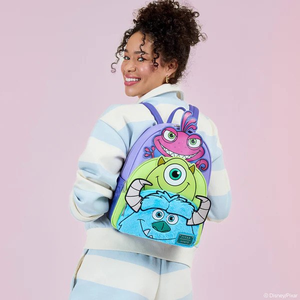 MONSTERS INC TRIPPLE POCKET BACKPACK - DISNEY-PIXAR LOUNGEFLY