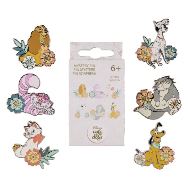 Dogs and cats floral Mystery Box Pin - DISNEY LOUNGEFLY