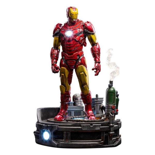 Marvel Statuette 1/10 Deluxe Art Scale Iron Man Unleashed 23 cm - Damaged packaging