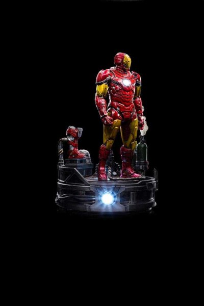 Marvel Statuette 1/10 Deluxe Art Scale Iron Man Unleashed 23 cm - Damaged packaging