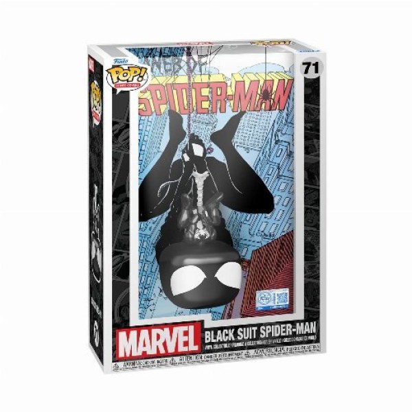 FUNKO POP! 71 black suit Spider-man - Marvel Web of Spider-man #8