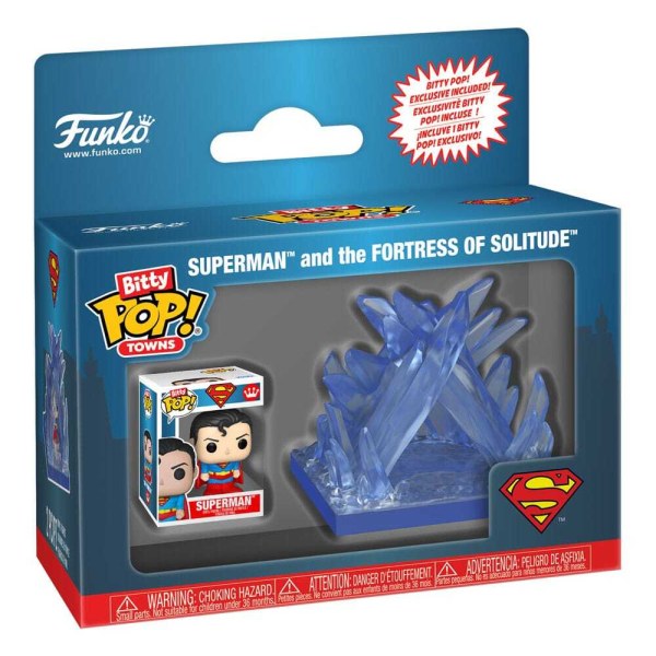 DC Comics Bitty POP! Towns Vinyl figure Superman and the Fortress of Solitude