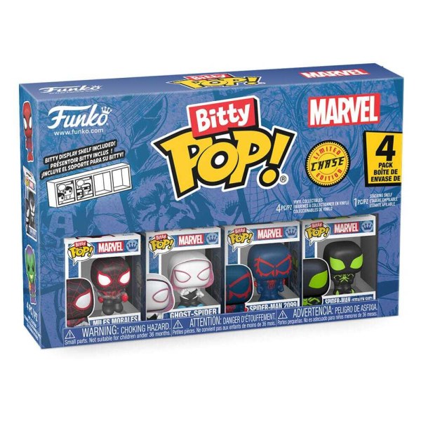 Spider-Man pack 4 Bitty POP figurines! Vinyl Series 2 2 cm