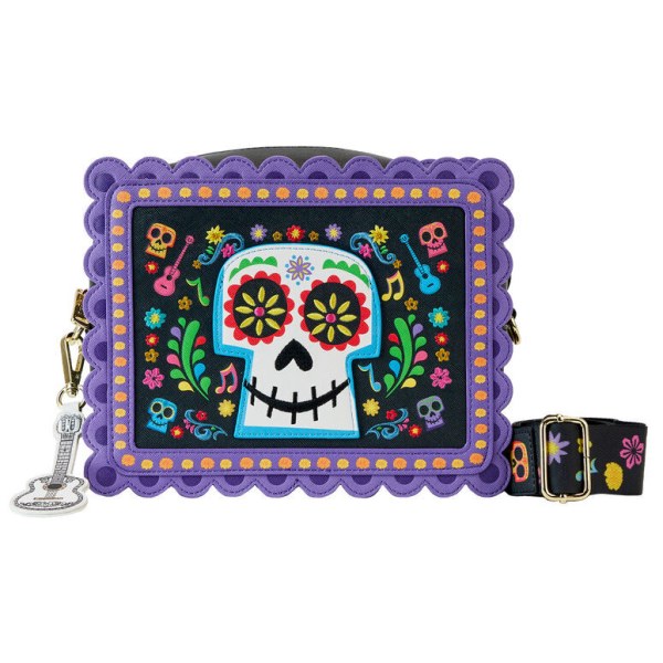 Loungefly Disney Coco Miguel Calavera Floral Skull crossbody bag