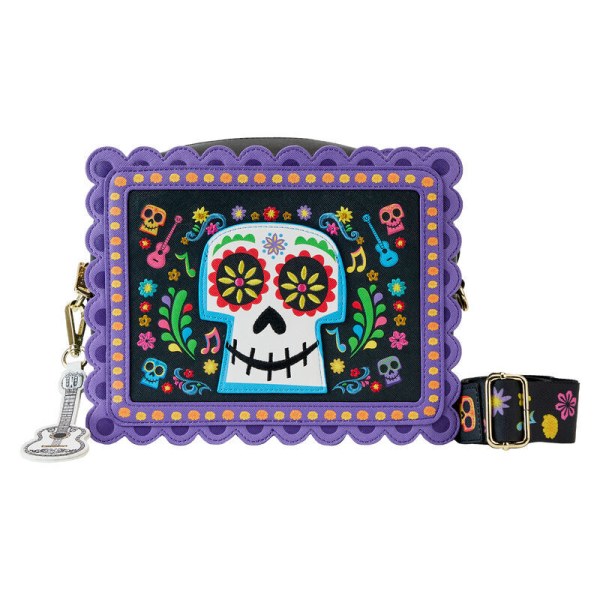 Loungefly Disney Coco Miguel Calavera Floral Skull crossbody bag