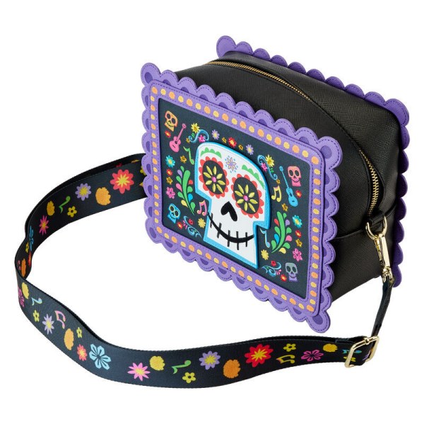 Loungefly Disney Coco Miguel Calavera Floral Skull crossbody bag