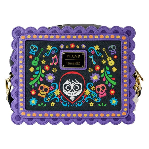 Loungefly Disney Coco Miguel Calavera Floral Skull crossbody bag