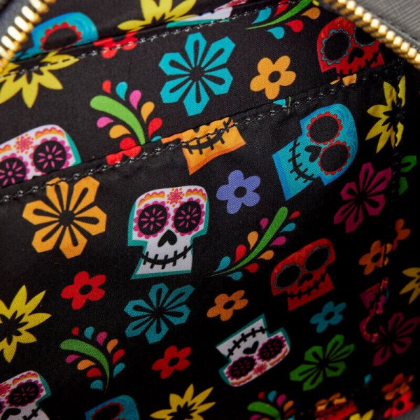 Loungefly Disney Coco Miguel Calavera Floral Skull crossbody bag