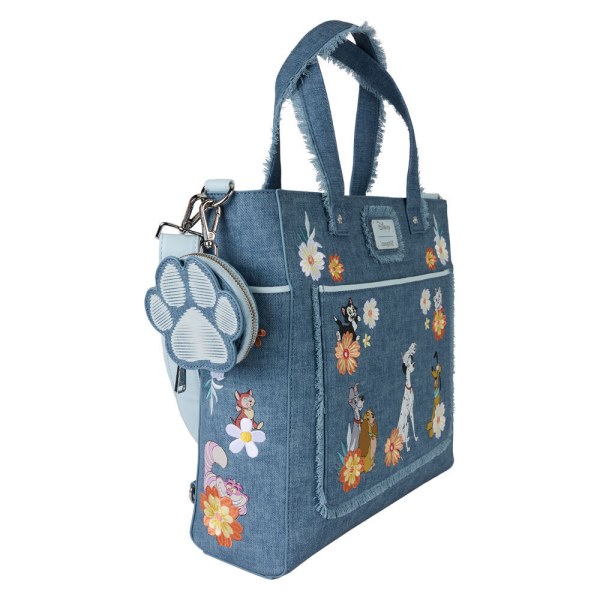 DOGS AND CATS CONVERTIBLE BACKPACK AND TOTE BAG WITH COIN BAG - DISNEY LOUNGEFLY