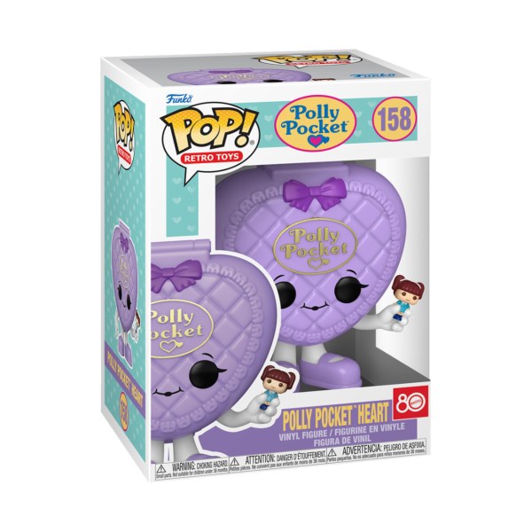 Polly Pocket Pop! 158 Heart Shell Purple