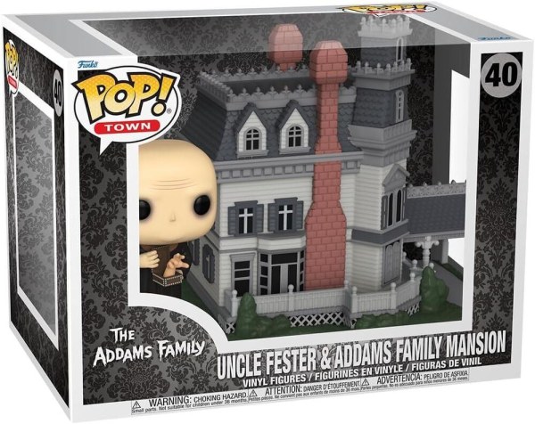 Pop Town 40 Addams Home & Uncle Fester - The Addams Family