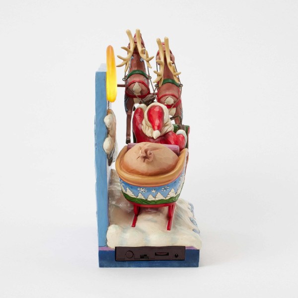 SANTA SLEIGH WITH REINDEER LED MUSICAL - HEARTWOOD CREEK