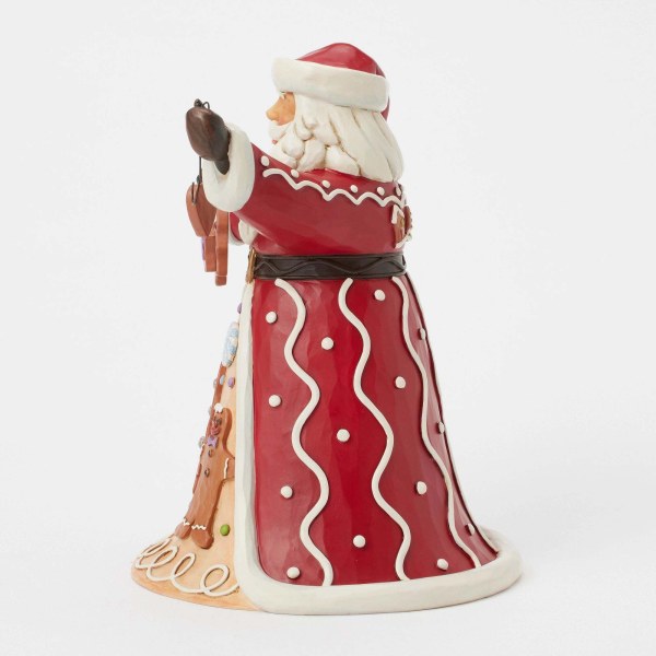 GINGERBREAD SANTA HOLDING COOKIE - HEARTWOOD CREEK