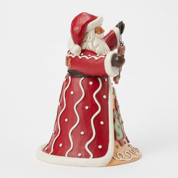 GINGERBREAD SANTA HOLDING COOKIE - HEARTWOOD CREEK