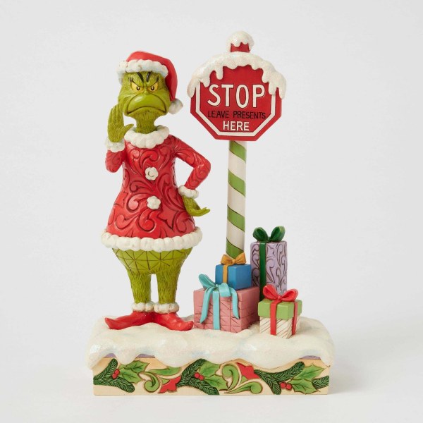 GRINCH WITH STOP SIGN