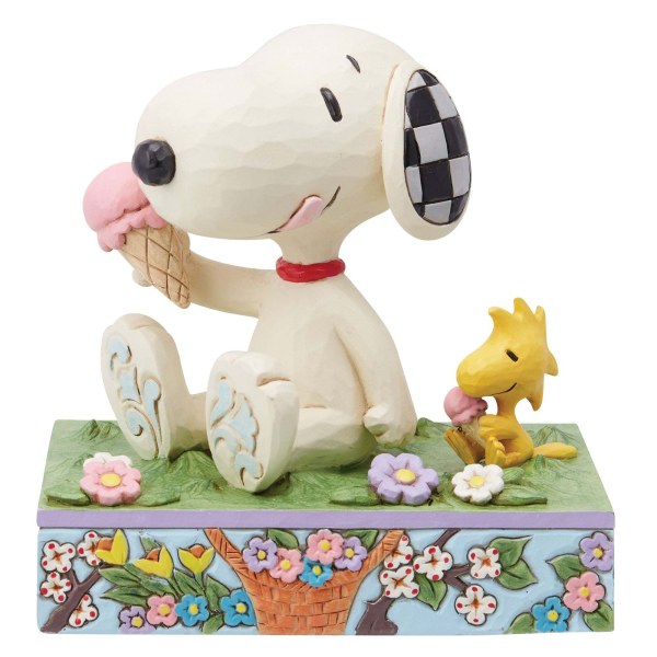 SNOOPY EATING ICE CREAM - Peanuts