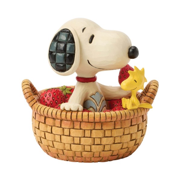 SNOOPY IN BASKET OF STRAWBERRIES - Peanuts