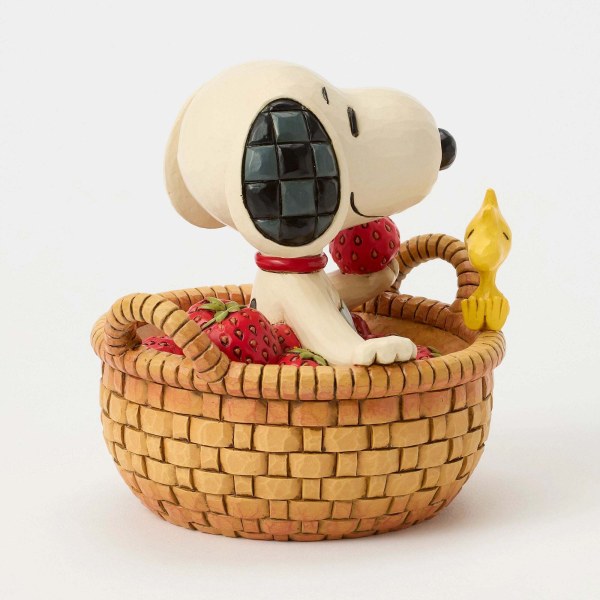 SNOOPY IN BASKET OF STRAWBERRIES - Peanuts