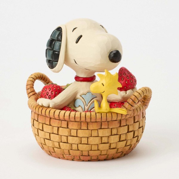 SNOOPY IN BASKET OF STRAWBERRIES - Peanuts
