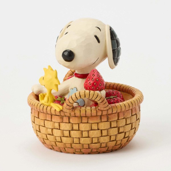 SNOOPY IN BASKET OF STRAWBERRIES - Peanuts