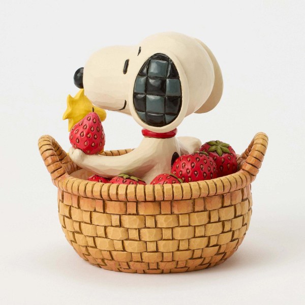 SNOOPY IN BASKET OF STRAWBERRIES - Peanuts