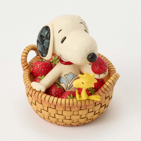 SNOOPY IN BASKET OF STRAWBERRIES - Peanuts