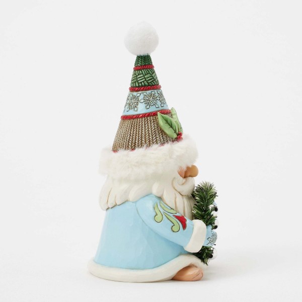 HOLIDAY GNOME WREATH & FUR TRIM HAT - HEARTWOOD CREEK