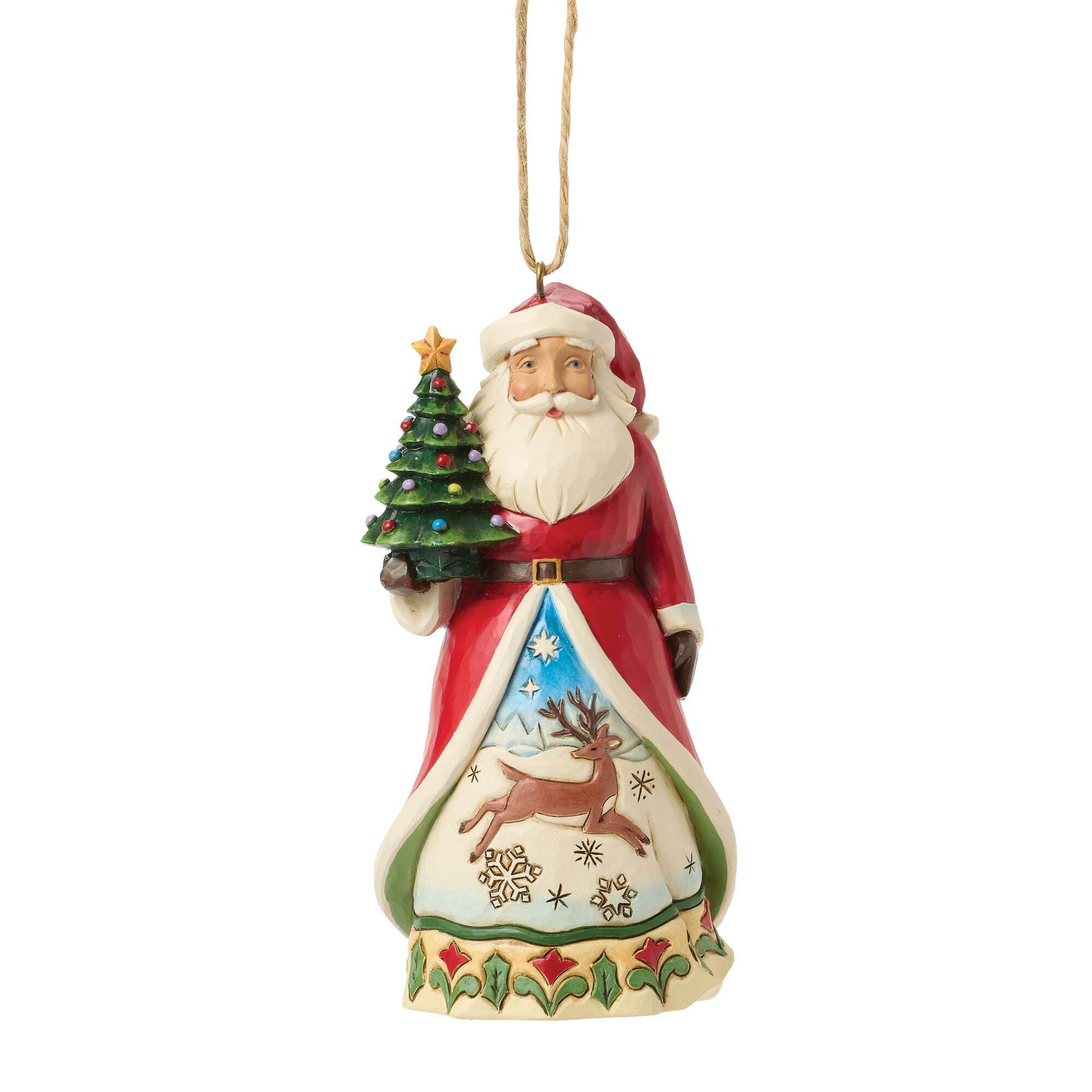SANTA VINTAGE CHRSITMAS TREE ORNEMENT - HEARTWOOD CREEK
