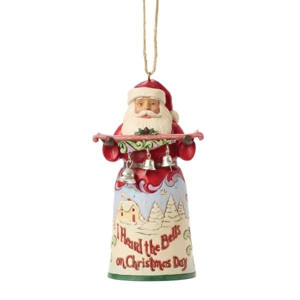 SANTA I HEARD THE BELL ORNEMENT - HEARTWOOD CREEK