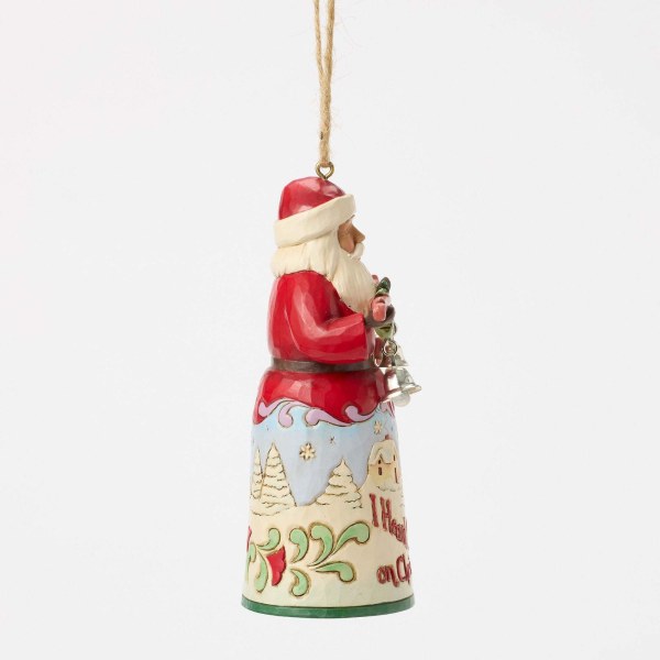 SANTA I HEARD THE BELL ORNEMENT - HEARTWOOD CREEK