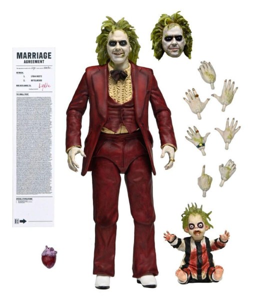 BEETLEJUICE BEETLEJUICE - 7" SCALE ACTION FIGURE - ULTIMATE "RED TUXEDO" BEETLEJUICE