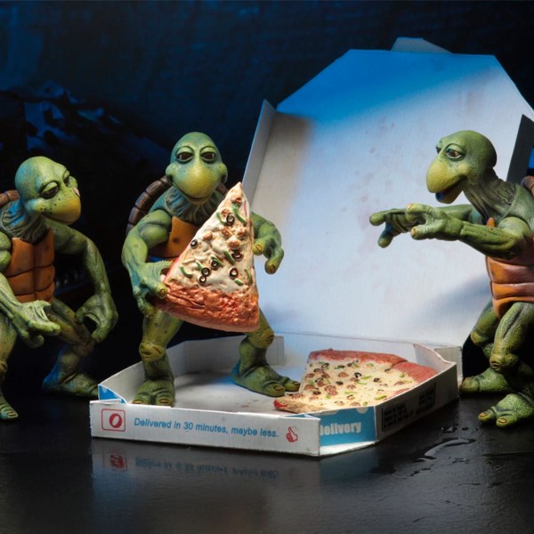 TEENAGE MUTANT NINJA TURTLES (1990 MOVIE) – 1/4 SCALE ACTION FIGURES – BABY TURTLES SET