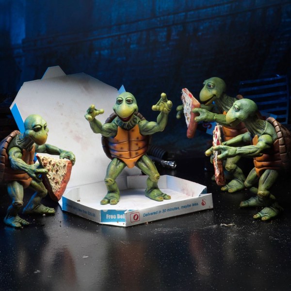 TEENAGE MUTANT NINJA TURTLES (1990 MOVIE) – 1/4 SCALE ACTION FIGURES – BABY TURTLES SET