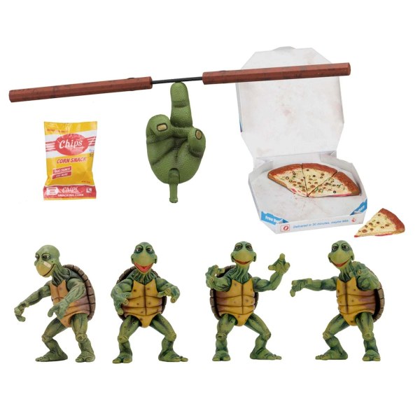 TEENAGE MUTANT NINJA TURTLES (1990 MOVIE) – 1/4 SCALE ACTION FIGURES – BABY TURTLES SET
