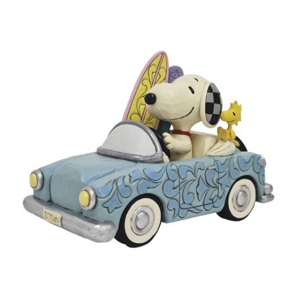 Snoopy & Woodstock in car surf- Peanuts
