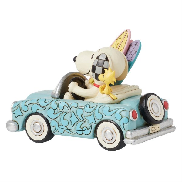 Snoopy & Woodstock in car surf- Peanuts