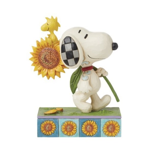 Snoopy & Woodstock with Sunflowers - Peanuts