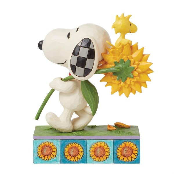 Snoopy & Woodstock with Sunflowers - Peanuts