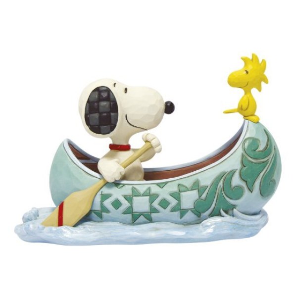 Snoopy and Woodstock in Canoe - Peanuts