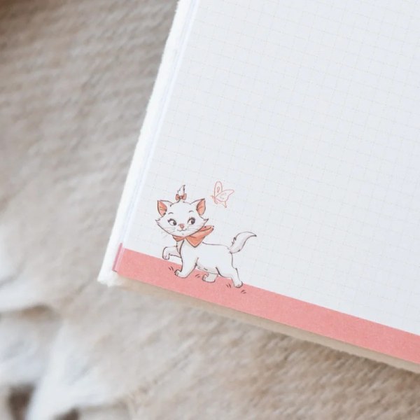 PREMIUM A5 NOTEBOOK PLUSH COVER MARIE - DISNEY THE ARISTOCATS