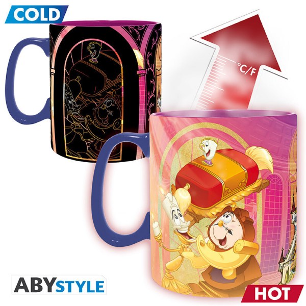Mug Heat Change Beauty and the Beast - Disney