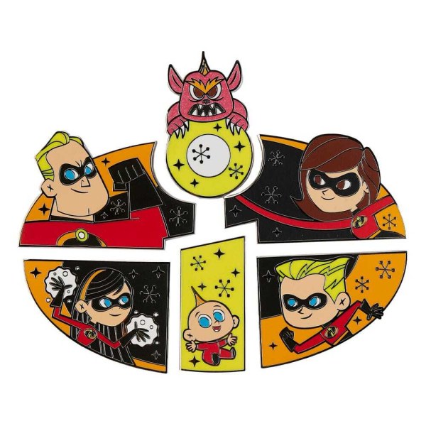 Loungefly Disney Pixar Incredibles Puzzle Mystery Blind Box Enamel Pin
