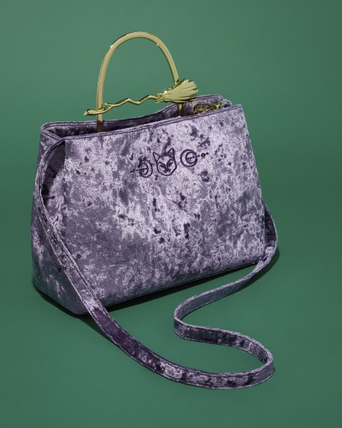 VELVET BROOM HANDLE HANDBAG - DISNEY LOUNGEFLY HOCUS POCUS