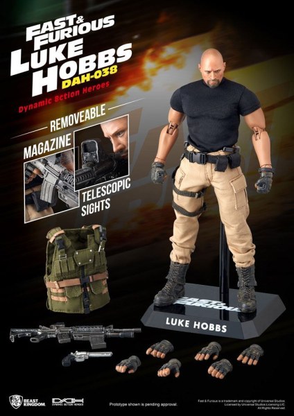 Fast & Furious figure Dynamic Action Heroes 1/9 Luke Hobbs 21 cm