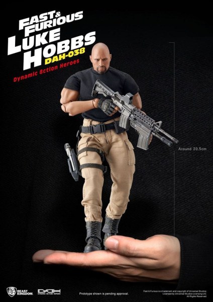 Fast & Furious figure Dynamic Action Heroes 1/9 Luke Hobbs 21 cm