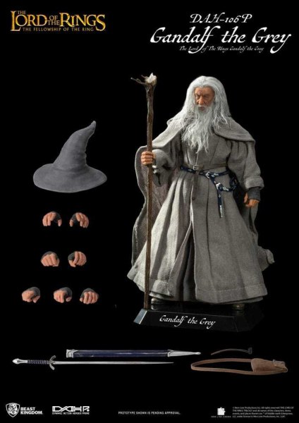 The Lord of the Rings Dynamic Action Heroes 1/9 Gandalf the Grey 21 cm figure