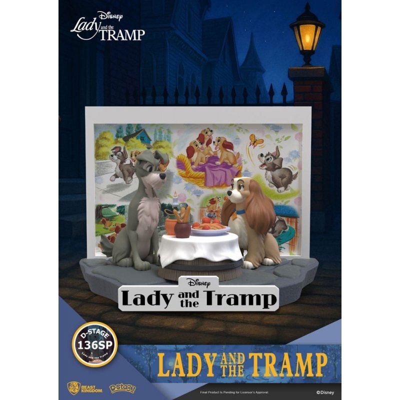 Disney D-Stage PVC statuette Lady and the Tramp 12 cm