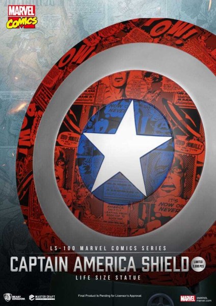 Marvel Comics PVC Captain America Shield Life Size Statue 64 cm