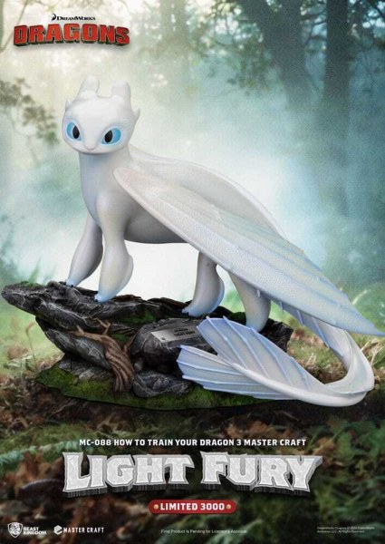 Dragons 3 Master Craft Light Fury statuette 29 cm