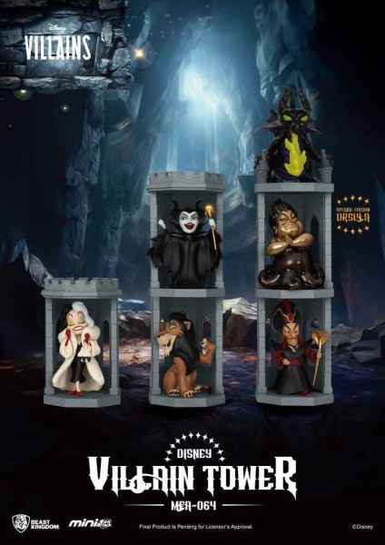Disney Villains figurine assortment Mini Egg Attack Villain Tower Blind Box Series 12 cm
